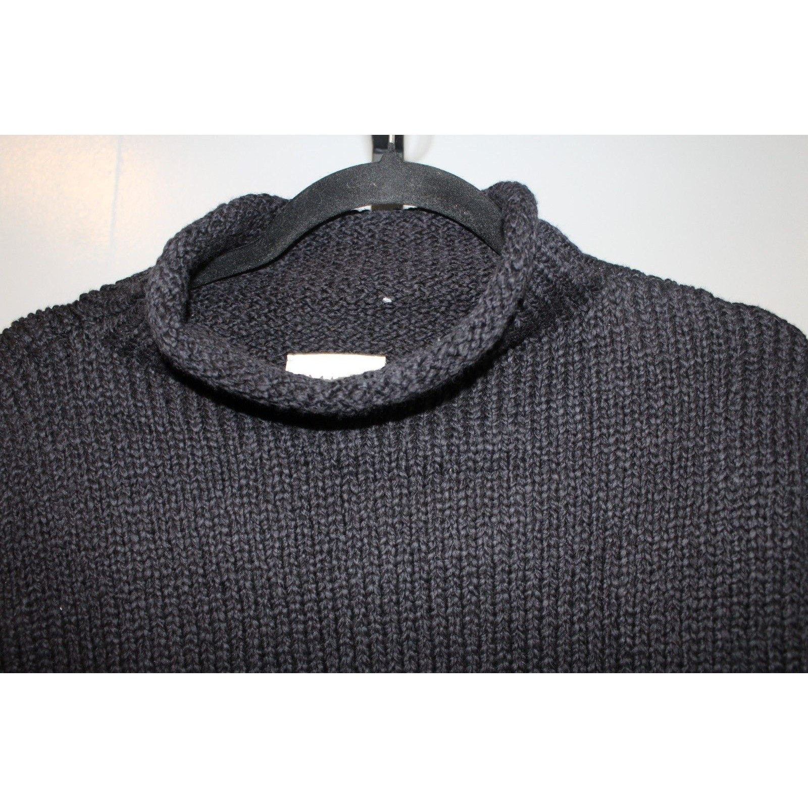 Mate The Label Alpaca Cotton Rolled Neck Sweater Black Nwt $218 — image 3 of 7
